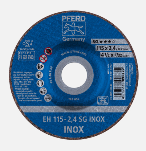 (pack Of 25) Eh115-2.4 A46rsg Inox 4.1/2