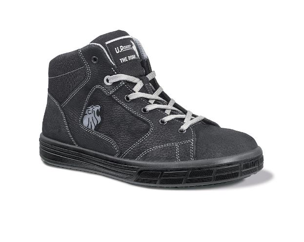 U-POWER LION S3 SRC BLACK NUBUCK SKATER SAFETY BOOTS