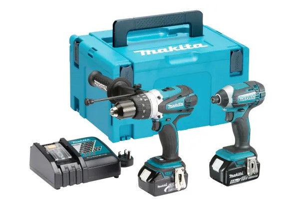 Makita Dlx2145tj 18v Dhp458z Combi Drill + Dtd152z Impact Driver c/w 2x5.0ah Li-Ion