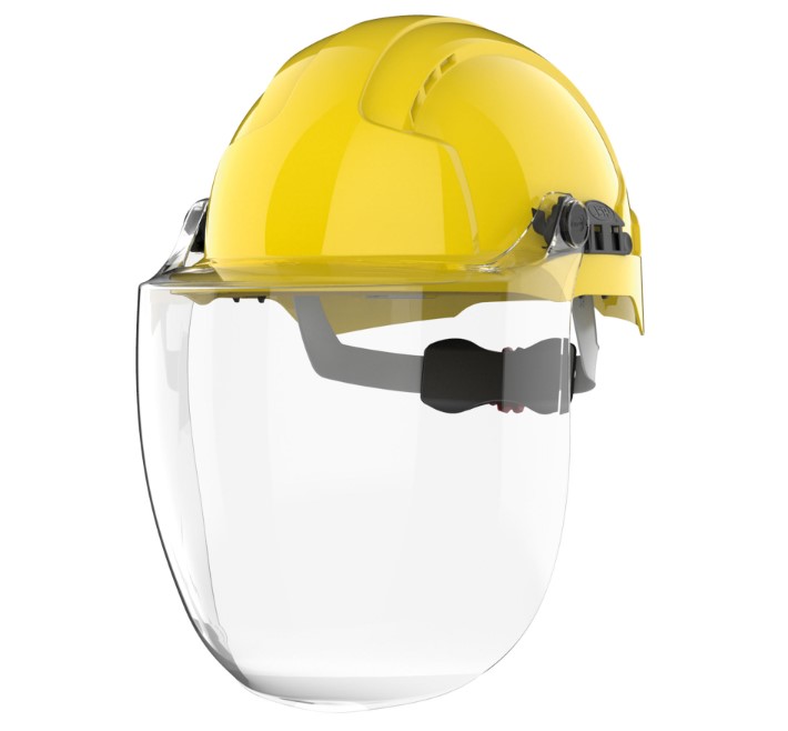 JSP Evoguard C4-Max Industrial Clear Polycarbonate Safety Helmet Visor