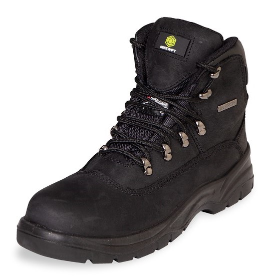 Click Ctf24bl Size7 S3 Black Waterproof Thinsulate Saftey Boots