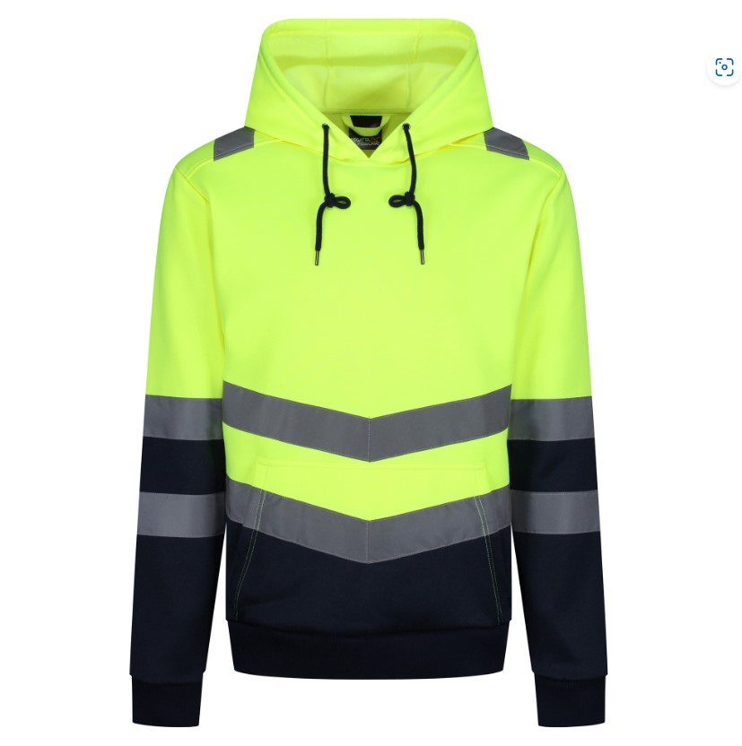 B304 Small Yellow Hi Vis Overhead Hoodie