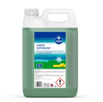 5litre Orca T2 Green Detergent Washing Up Liquid