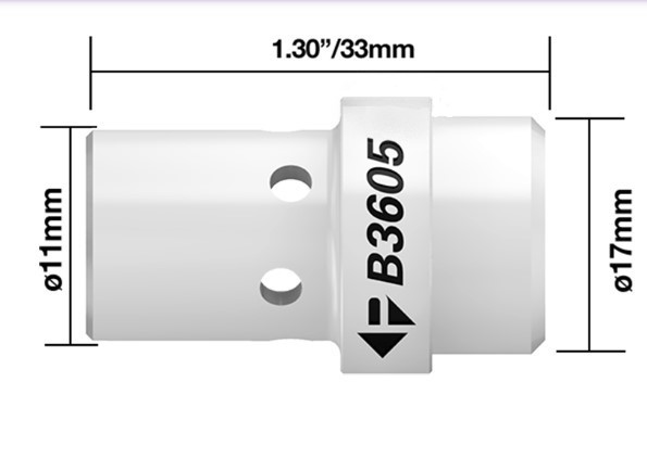 (pack Of 5) Parweld B3605w White Diffusers